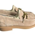 Steve Madden NWOT Karmine Loafer Beige Suede Leather Shoes Size 10 Photo 3