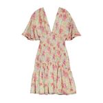 byTiMo Floral Smocked Chiffon Dress Size‎ Medium Photo 4