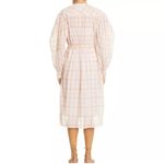 Ulla Johnson  Fayette Shirt Dress Women's Sz 8 Lilac Plaid Button Front Boho Chic Photo 12