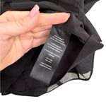 Alice + Olivia  Short Sleeve V Neck Crop Top Size XS Black Photo 3