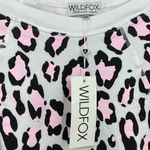 Wildfox  Leopard Oversized Jumper Pink Black NWT XS Photo 6