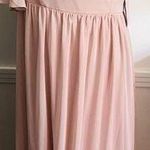 After Six • NWT One-Shoulder Bell Sleeve Chiffon Maxi Dress Toasted Sugar Pink Photo 0