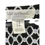 Motherhood Maternity  Black Geometric Print Short Sleeve Wrap Dress Womens Medium Photo 4