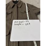BAGATELLE COLLECTION Women Utility Jacket L Brown Wool Blend Pockets Button Size M Photo 6