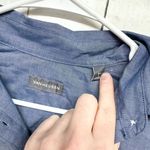 Van Heusen Button Up Women Size S 4-6 Blue Long Sleeve Cotton Spread Collar Photo 1