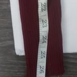 Ambiance Apparel Long Sleeve Lace Up Front Maroon Top L NEW Winter Cozycore Purple Size L Photo 6