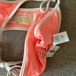 Aerie  Pink Cream Rib Cheekiest Strappy Tie Bikini Bottom XS Photo 2