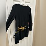 Ed Hardy  LKS Skull Long Sleeve T-shirt mini Dress size large black Y2K retro Photo 7