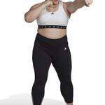 Adidas NEW Leggings Plus Size 7/8 Length Black Running Workout Womens Size 1X Photo 3