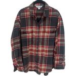 Old Navy  The Boyfriend Shirt Long Sleeve Button Up Cozy Cabincore Holiday L Photo 1