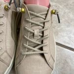 Hey Dude  Karina nwot Loafers Shoes Women's Size 9 Tan Canvas Zebra Print Slip On Photo 2