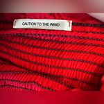 Caution to the Wind Red Women's Top Photo 2