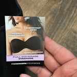Maidenform  ~ Women's Strapless Bra‎ Hidden Underwire Convertible Black 38 DD Photo 2