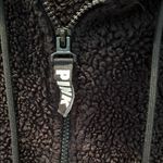 PINK - Victoria's Secret  Black Hooded Sherpa 1/4 Zip Jacket Photo 2