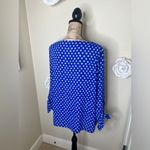 Lilly Pulitzer NTM:  Royal Blueish Purple Langston Blouse with Polka Dots Sz XL Photo 13