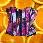 Pink, White, Purple and Black Lace Up Corset Size XS‎ Pink Photo 1