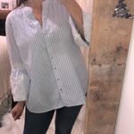 Anne Klein  harbor blue and white striped top new with tags size XLarge Photo 4