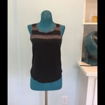Chloe K  Beaded Tank Top Size Small EUC Photo 1