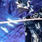 NWOT! Lands End Tie Dye Long Sleeve Swim Tee Rash Guard UPF50 Blue Size M Photo 4