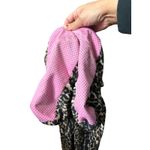 Nick & Nora  Women's Leopard Print Fleece Footed Pajamas Sleepwear One Piece M Photo 7