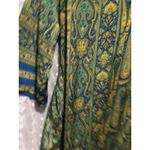 BIBA Women's Tunic Top Paisley Print Embellished Blue Green Yellow siize 38 Blue Size 12 Photo 2