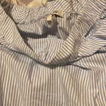 Madewell  blue and white off the shoulder shirt Xs Photo 5