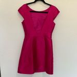 Kate Spade  Backless Mini Dress In Full Bloom Sweetheart Pink Cap Sleeve Size 4 Photo 5
