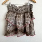 Ramy Brook Printed Malta Ruffle Mini Skirt Photo 3