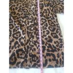 SheIn Womens Size XS Open Front Leopard Chiffon Kimono Animal Print 3/4 Sleeve Photo 11