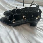 ZARA  Black Patent Leather Flats size 40 Photo 2