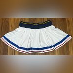 Adidas  x Pharrell Williams New York Pleated Skirt/Skort Size S White Navy Blue Photo 1