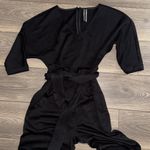 Anthropologie  Sutton Ponte black one piece jumpsuit size small Photo 4