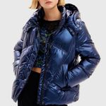 Desigual  HAMILTON padded jacket, Metallic Blue, size XXL, NWT Photo 0