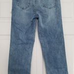 OAT NEW YORK | High Rise Distressed Straight Leg Crop Breeze Blue Jeans Size 25 Photo 3