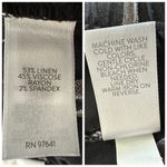 J. Jill Black & Gray Stripe Wide Crop Paper Bag Waist Pants (1063) Size L Photo 13