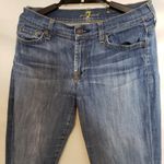 7 For All Mankind Womens Jeans Size 28 Skinny Crop & Roll Distressed 5 pocket Photo 1