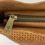 Patricia Nash Marcelli Woven Tan Hobo Genuine Leather Shoulder Bag Purse Photo 5