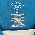 st. john's bay St. John’s Bay Turquoise Paisley Floral 3/4 Sleeve Top 1X Photo 7