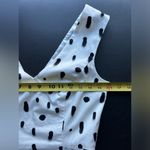 French Connection NWT  Polka Dot Spray Sleeveless Dress White/Black Women's SZ 4 Photo 9