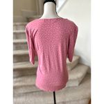 Boden Jane Bubblegum Pink & White Polka Dot 3/4 Sleeve Blouse Size 14 Photo 2