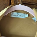 Bugatchi | Camel 3/4 Zip Long Sleeve Top | S Tan Photo 3