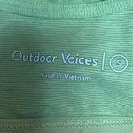 Outdoor Voices  Women's Heathered Green Pullover Scoop Neck Athletic Sports Bra S Photo 2