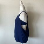 Athleta  Seascape‎ Blousy Tankini Top 36D Navy Blue Photo 5