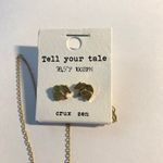 Boutique Mama Bear Necklace Earring Set Leather Photo 1