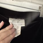 Kathie Lee Collection Kathie Lee Collection Skirt Vintage 90s Medium Black Velvet Long Maxi Witchy Photo 5