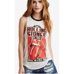 The Rolling Stones Made in England Graphic Racer Back Tank Top size Large White Photo 7