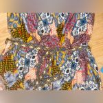 🏷️🏷️EUC Large NEW DIRECTIONS MULTI COLORED PATTERNED CROPPED JUMPSUIT PANTSUIT Photo 2