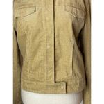 J.Crew  Tan Corduroy Ribbed Knit Shawl Button Collar Snap Jacket‎ Size M Photo 5