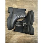 Blondo Women's Black Leather Boots Size 7 1/2 Moto Waterproof Grunge Photo 1