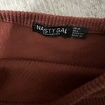 Nasty Gal Brown Asymmetrical Bodysuit Top Photo 1